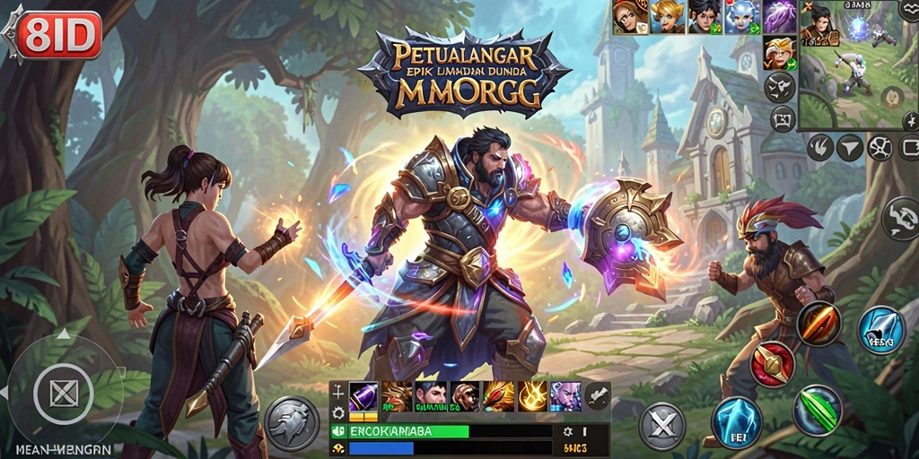 Screenshot gameplay 8ID menunjukkan aksi pertarungan yang mendebarkan.