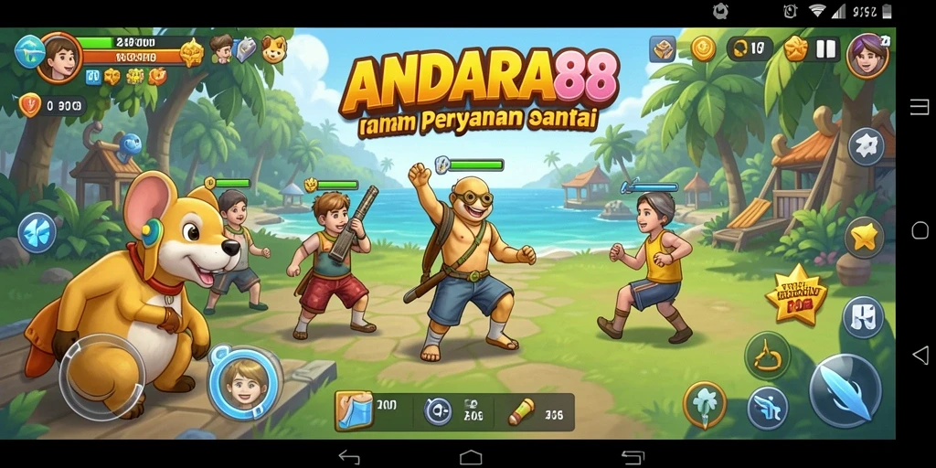 Tampilan menarik dari gameplay ANDARA88 yang penuh warna.