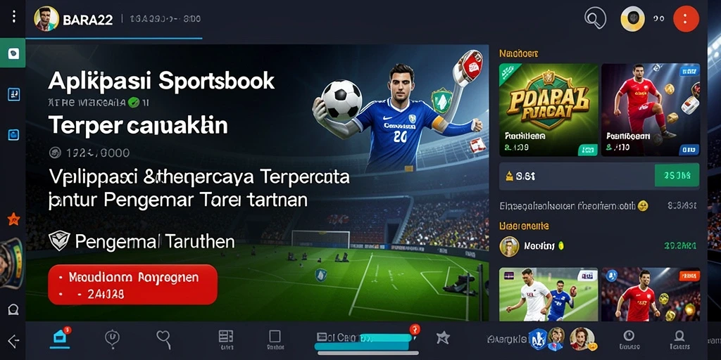 Tampilan screenshot BARA22 dengan antarmuka yang intuitif untuk taruhan olahraga.