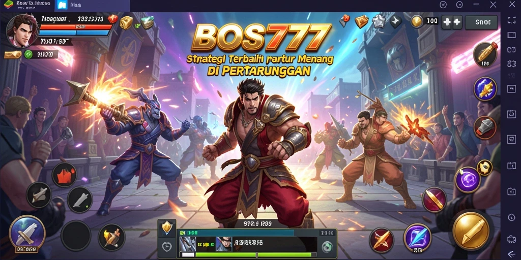 Tampilan gameplay mendebarkan dari BOS777 yang menampilkan strategi dan pertempuran.