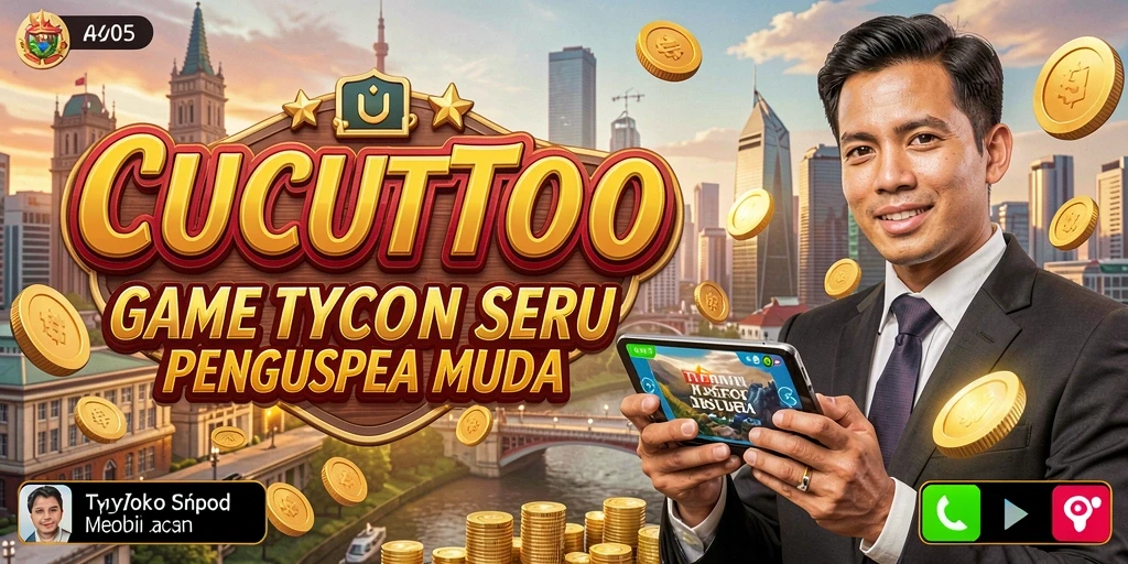 Tangkapan layar gameplay <strong>CUCUTOTO</strong> menampilkan dinamika bisnis yang seru.