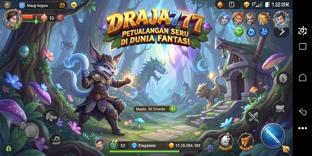 Tampilan screenshot game DRAJA777 dengan aksi petualangan yang seru.