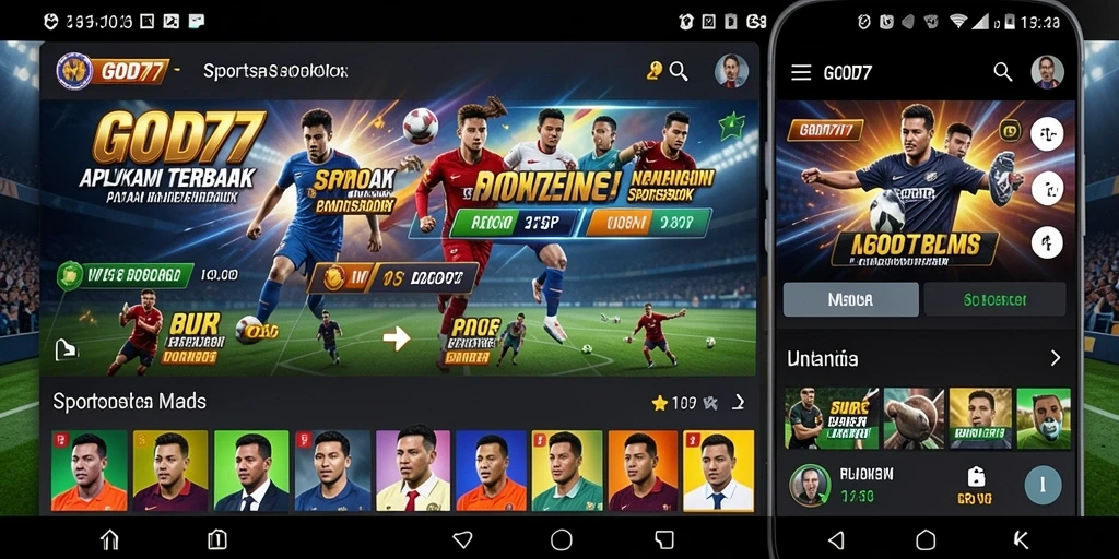 Tampilan menarik saat bermain di aplikasi Sportsbook GOD77.