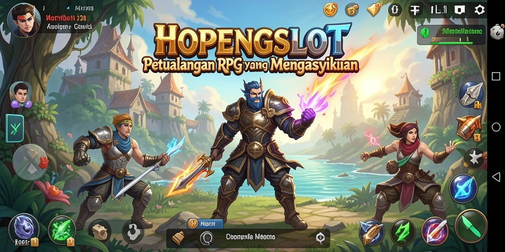 Tampilan menarik dari gameplay RPG HOPENGSLOT yang seru.