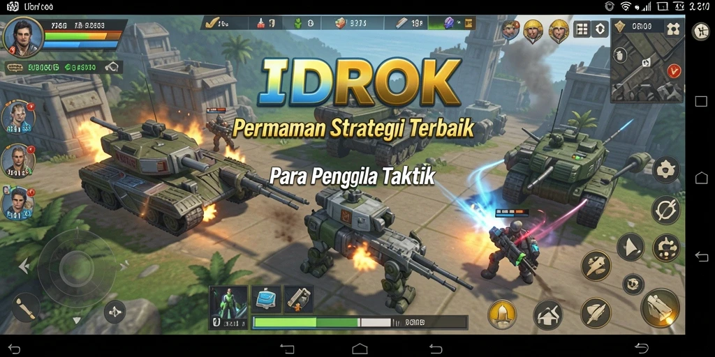Screenshot gameplay IDROK yang menunjukkan aksi strategi seru.
