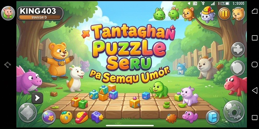 Screenshot gameplay KING403 menampilkan suasana teka-teki yang menantang.