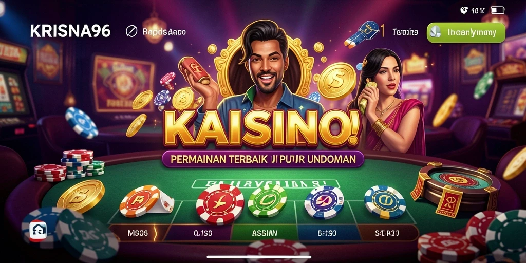 Tampilan gameplay menarik di KRISNA96 yang menyajikan keseruan kasino.