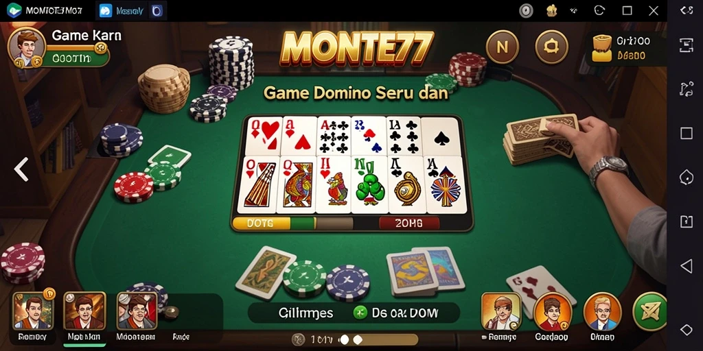 Tampilan gameplay seru dan interaktif di MONTE77.