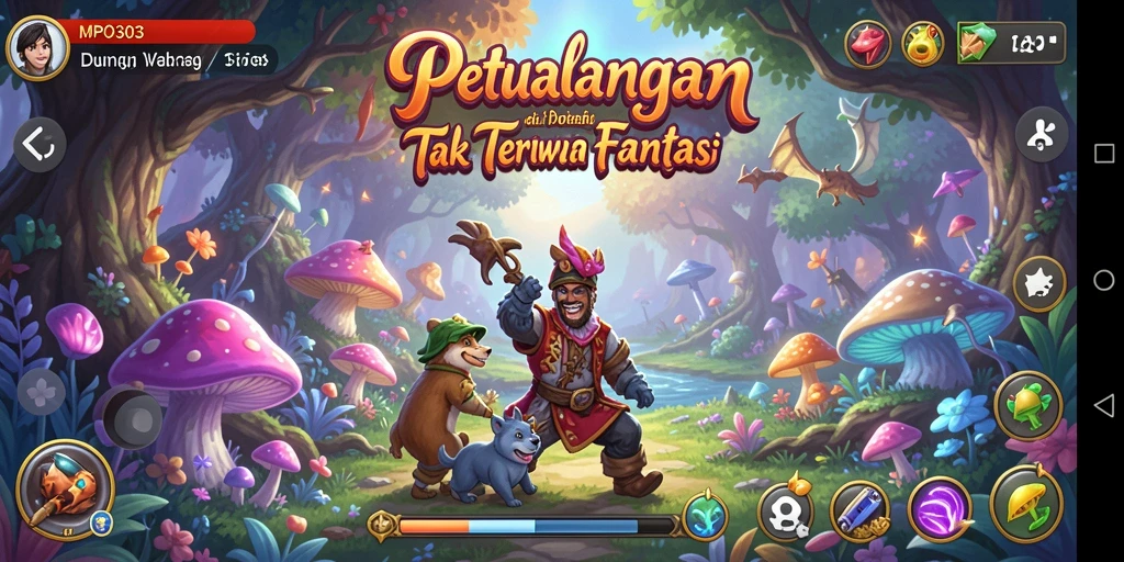 Screenshot MPO303 menunjukkan momen menegangkan dalam petualangan.
