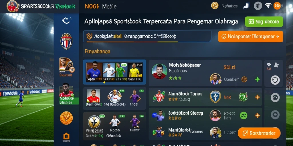 Gameplay menarik dalam aplikasi Sportsbook N06 dengan fitur live betting.