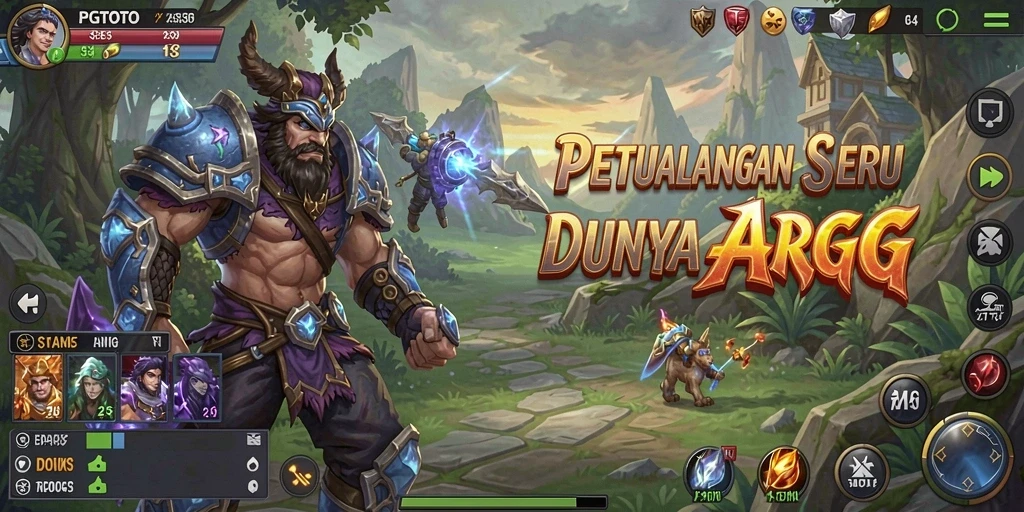 Tampilan seru gameplay ARPG di PGTOTO.