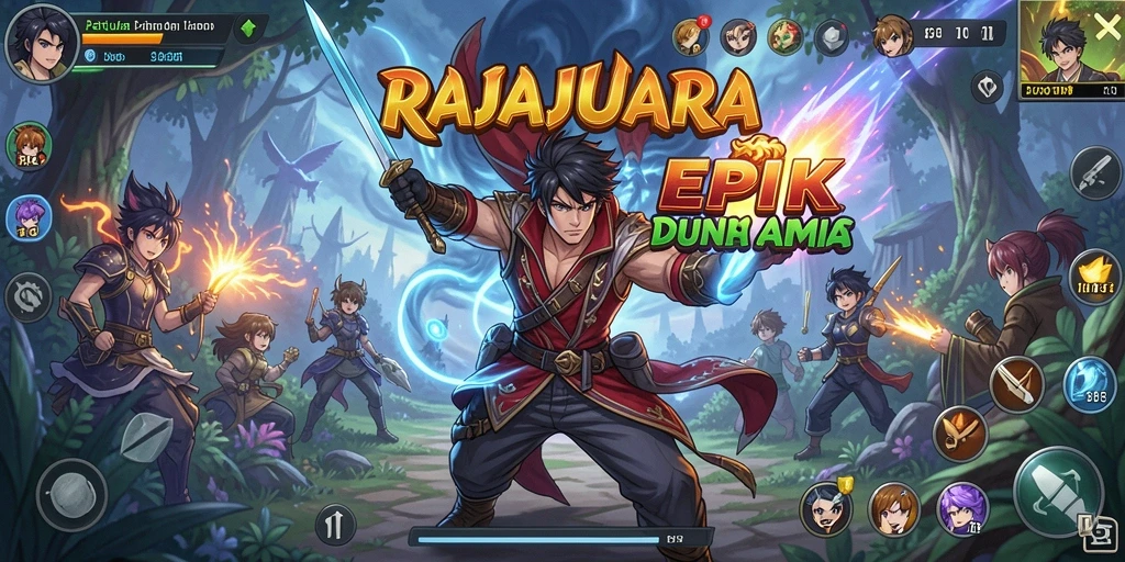 Tampilkan gameplay seru dan karakter menawan di RAJAJUARA.