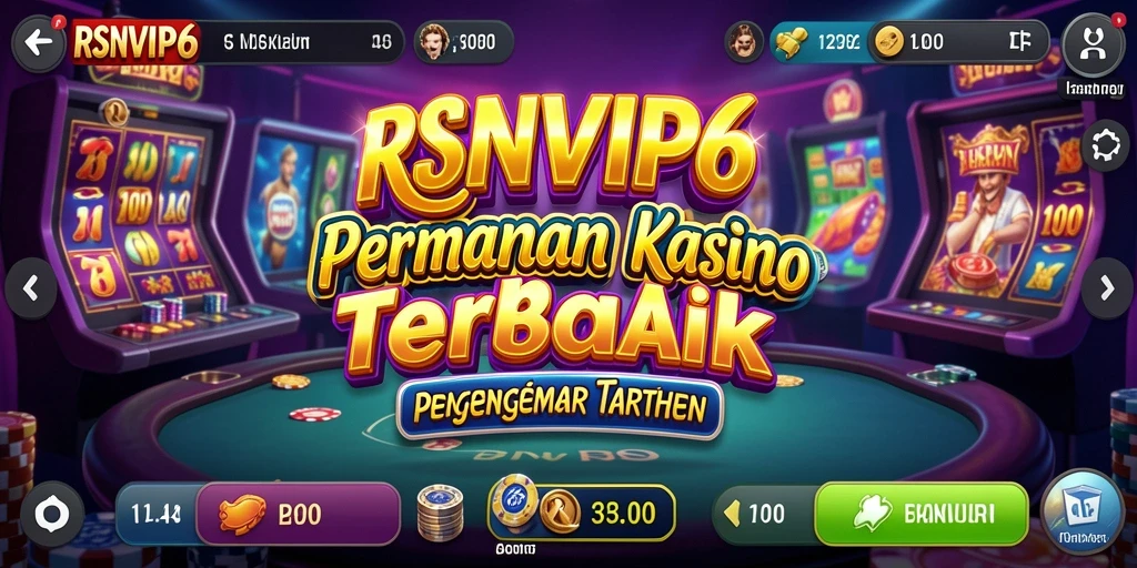 Tampilan gameplay Kasino yang menarik dan interaktif di RSNVIP6.