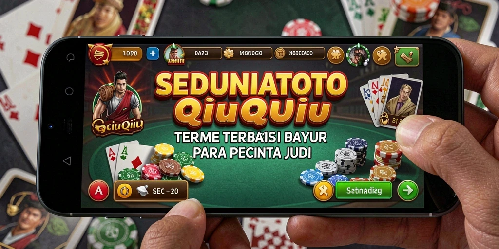 Menampilkan keasyikan bermain QiuQiu di SEDUNIATOTO.