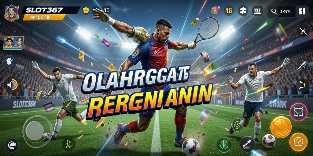 Tampilan menarik dari gameplay olahraga yang memacu adrenalin.