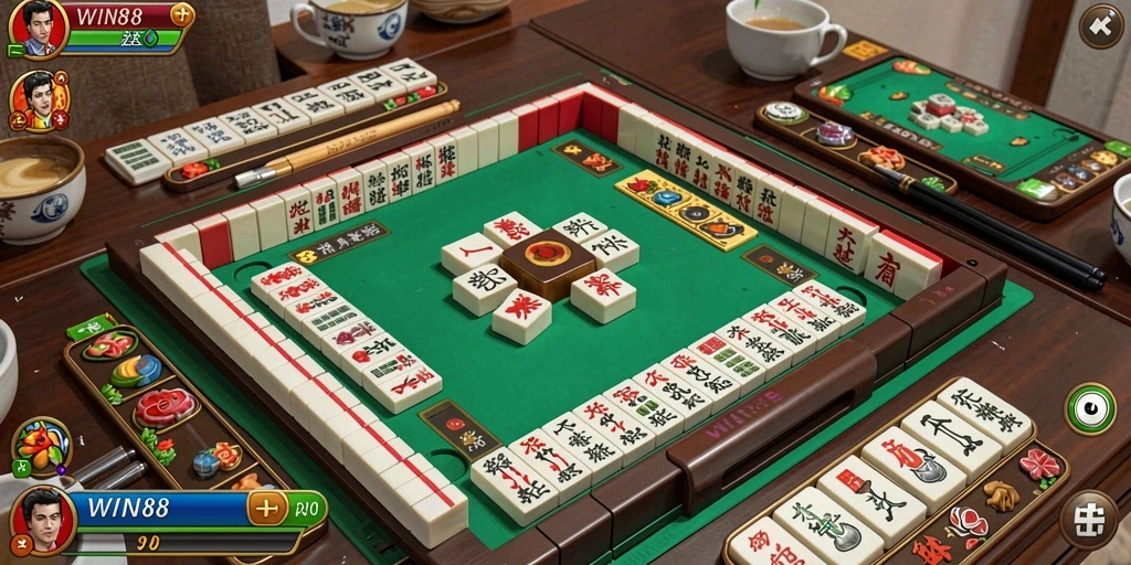 Tampilan gameplay Mahjong yang menarik dan interaktif.