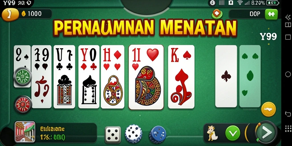 Screenshot Y89 menunjukkan gameplay mengasyikkan permainan Domino.